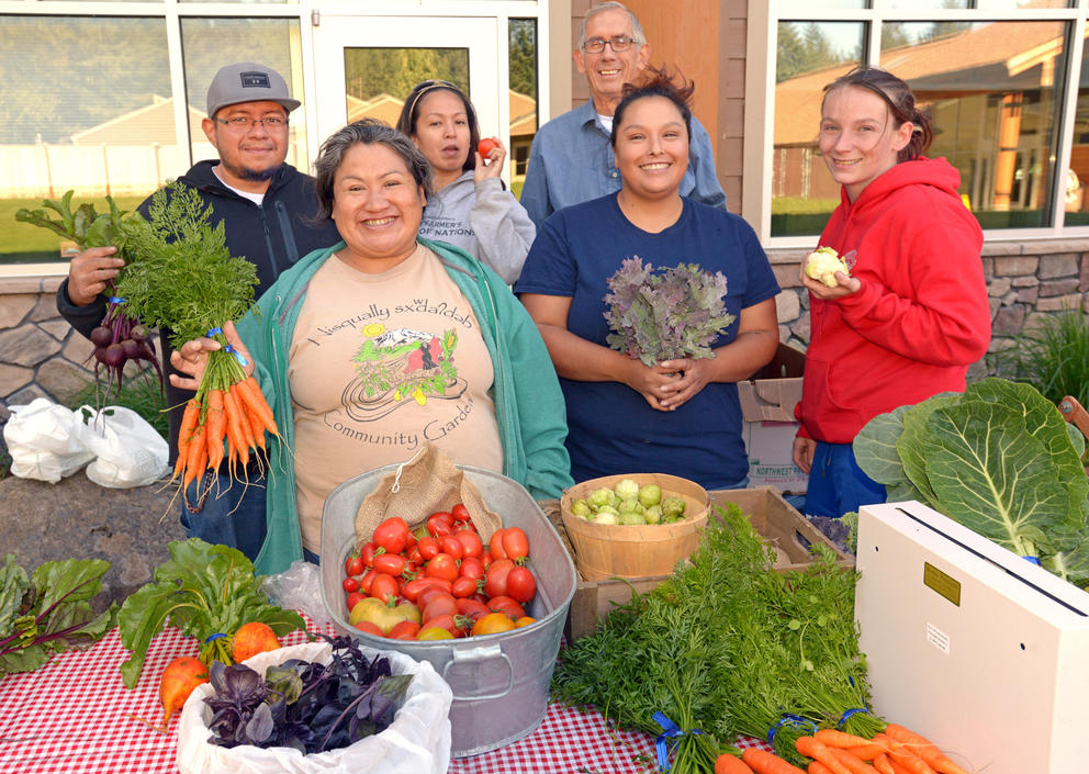Nisqually Community Garden sets up weekly garden stand for tribal citizens