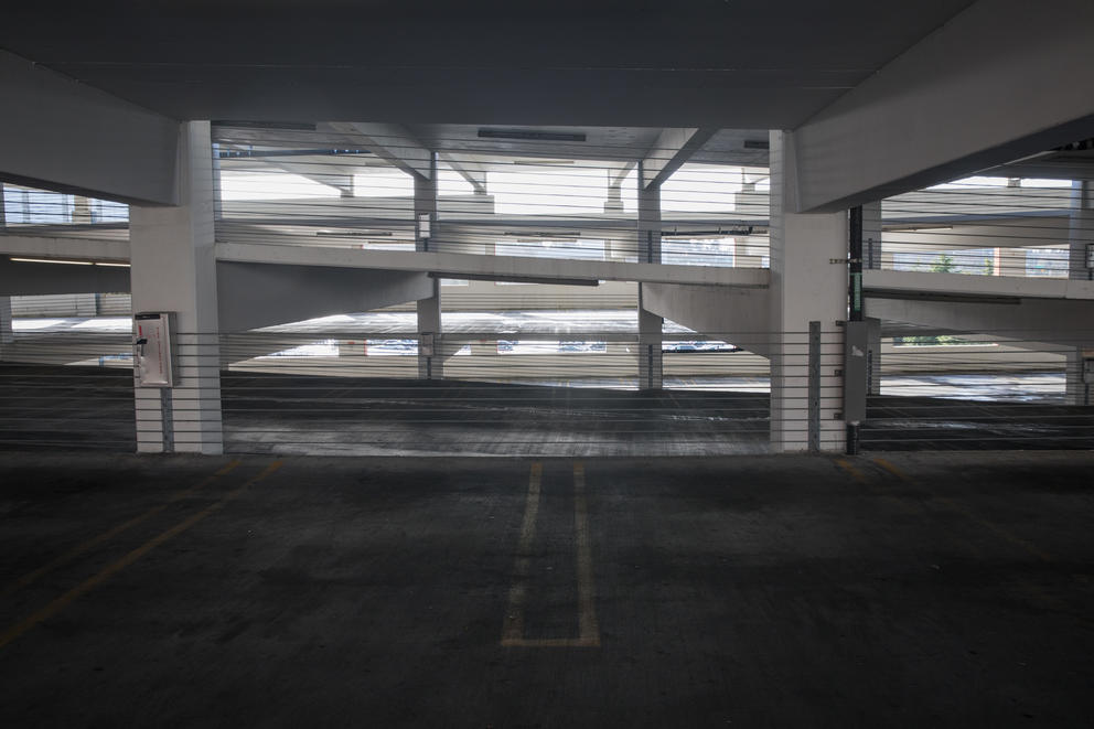 Empty parking garage at northgate 