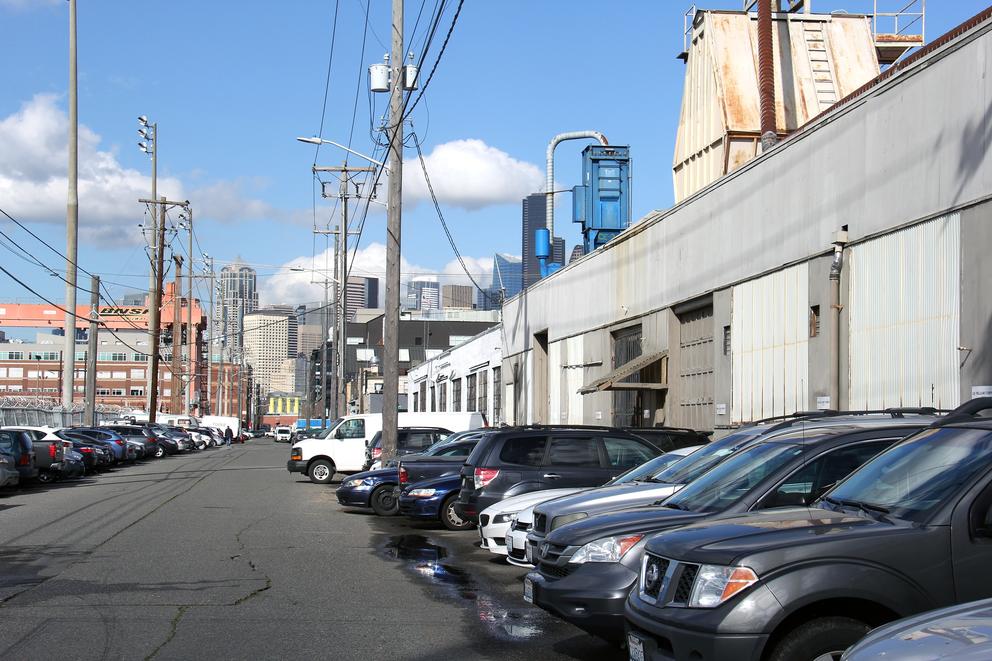 Parked cars pack the rights of way off Utah Avenue south of Holgate Street on a recent afternoon.
