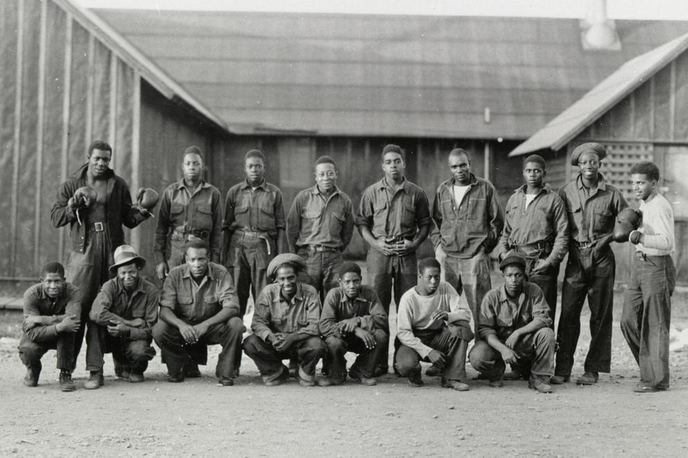 A group of African American Washington state CCC workers. 