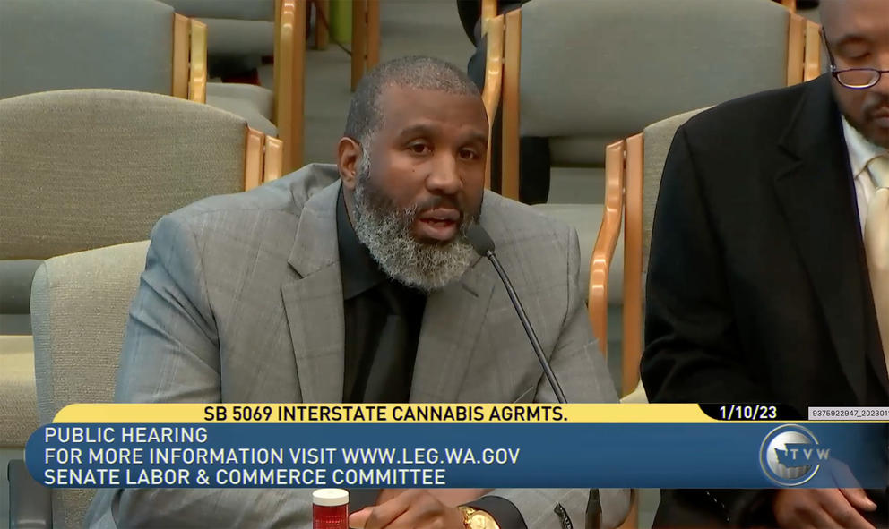 Vice President of Black Excellence in Cannabis Mike Asai testifies