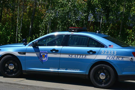 A Seattle police department car. Credit: cmnphoto/flickr