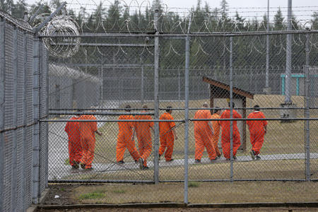 Washington inmates outside