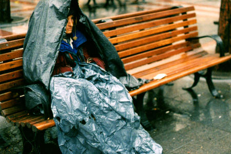 seattle homeless rain