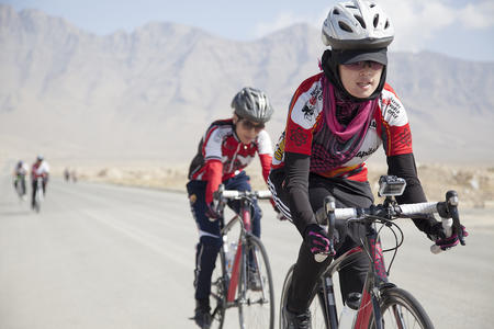 2014  training  ride  with  the  Women’s  National  Cycling  Team  of  Afghanistan  
