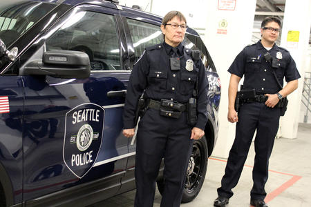 Police cars uniforms
