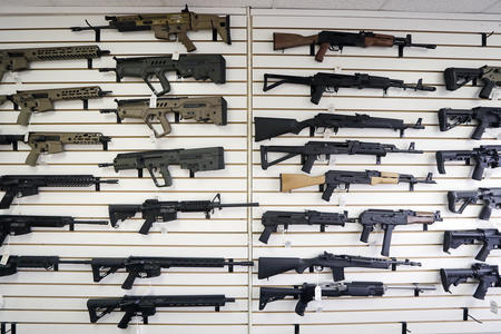 Guns in store display