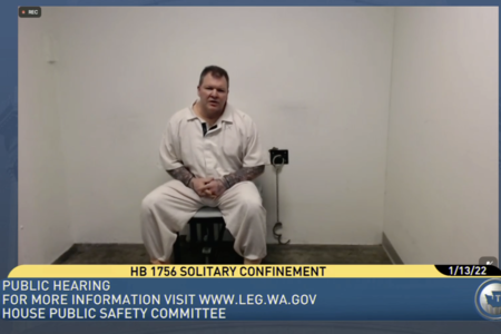 Sterling Jarnagin in solitary confinement cell