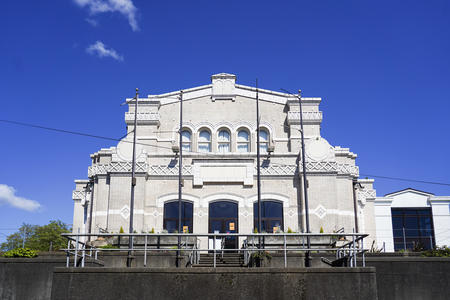 Exterior photo of Langston Hughes Performing Arts Institute