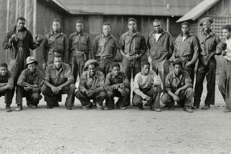 a portrait of black men in the Civilian Conservation Corps