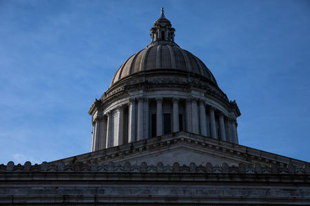 A picture of the dome of the Capitol building in Olympia, Washington.