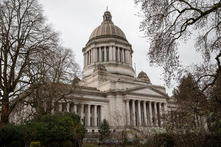 A picture of the Washington state Capitol in Olympia. 